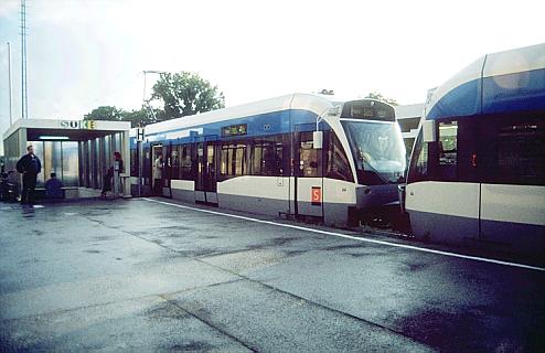 Saarbrcker Stadtbahnwagen in Moosach